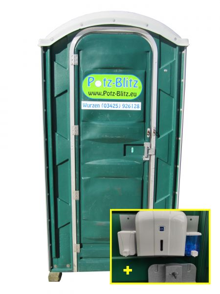 Miettoilette / WC für Baustellen mit Waschbecken